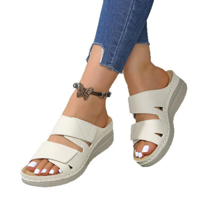Comfortable Flip Flop Sandals with Adjustable Velcro Straps