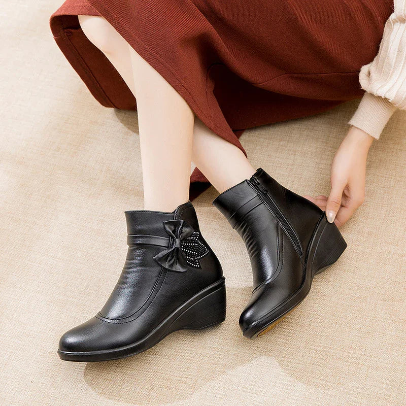 Comfortable Mid-Heel Ankle Boots for Women