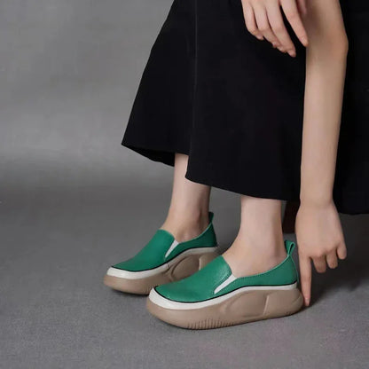 Modern Step Platform Loafers
