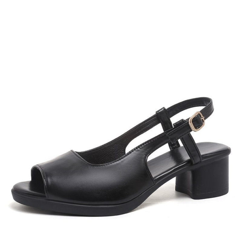 Medium Heel Comfort Slingback Sandals for Women