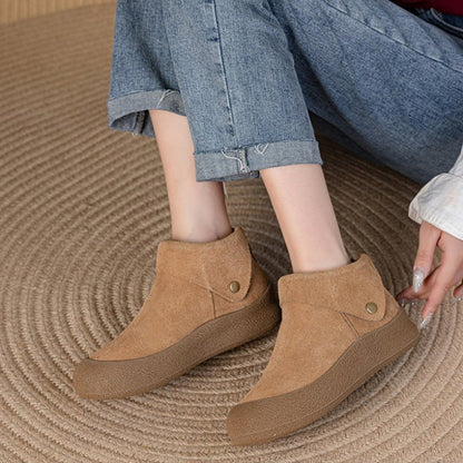 Warm Suede Orthopedic Comfort Booties for Women