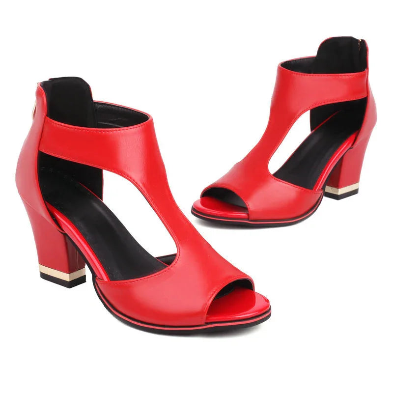 Orthopedic Comfort Square Heel Sandals