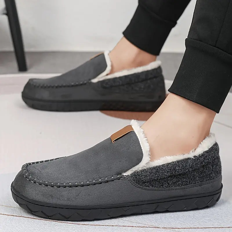 Orthopedic Slip-On Fleece-Lined Moccasins