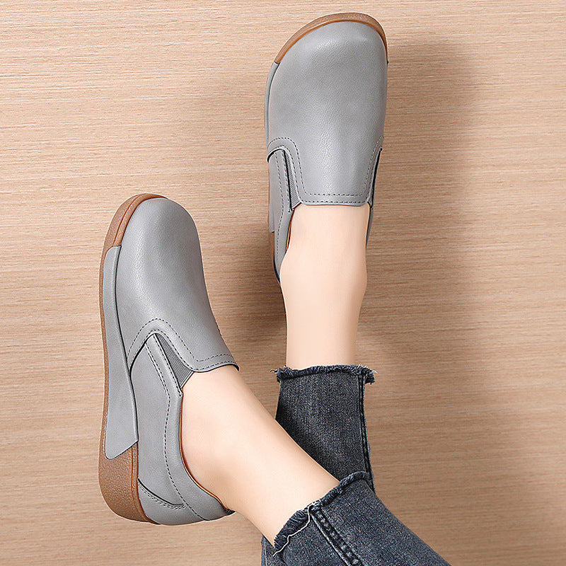 Loafer Shoes for Women with Thick Sole