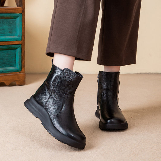 Women’s Genuine Leather Orthopedic Ankle Boots