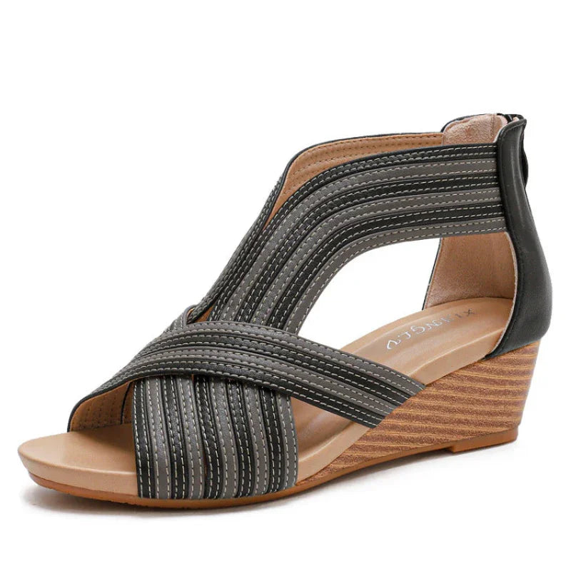 Boho-Chic Bunion-Friendly Wedge Sandals