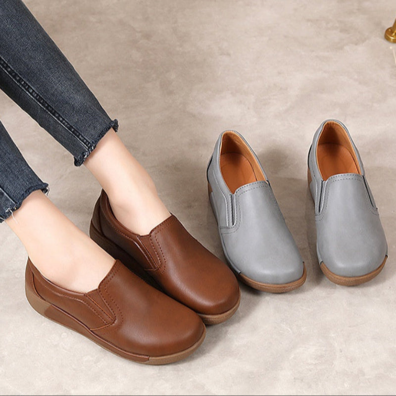 Loafer Shoes for Women with Thick Sole