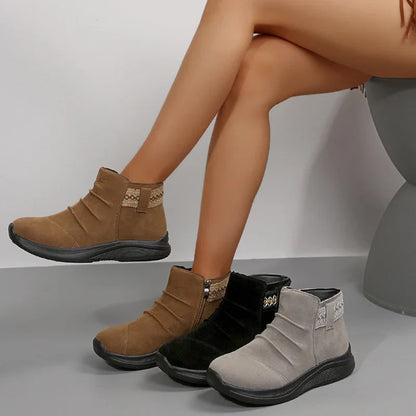 Women’s Casual Martin Boots with Side Zipper