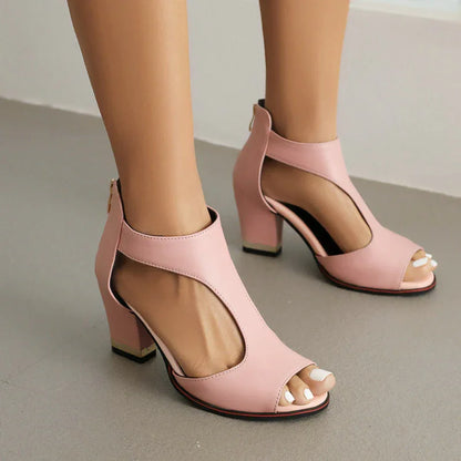Orthopedic Comfort Square Heel Sandals