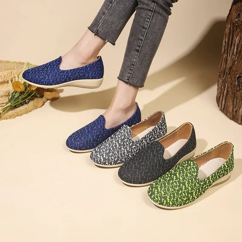 Women's Vibrant Pattern Slip-On Loafers