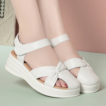 Low-Wedge Arch Support Sandals