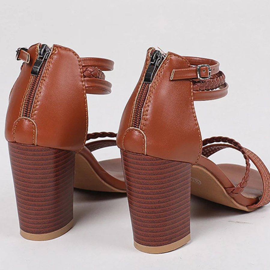 Elegant Block Heeled Sandals for Comfort