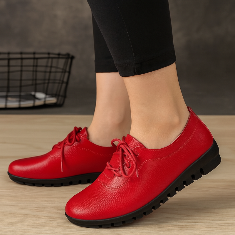 Soft Leather Women&#39;s  Shoes for Casual Wear
