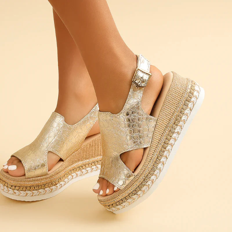 Orthopedic Chic Platform Sandals