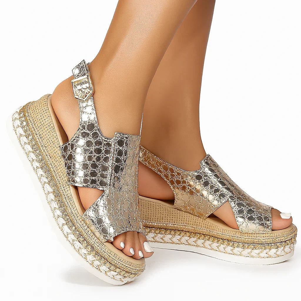 Orthopedic Chic Platform Sandals