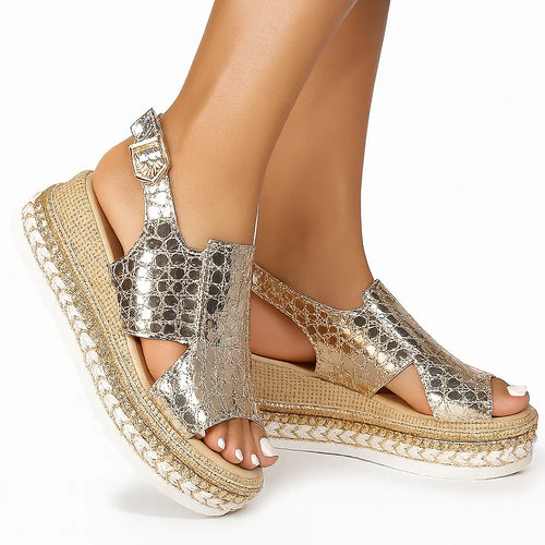 Orthopedic Chic Platform Sandals