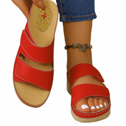 Comfortable Flip Flop Sandals with Adjustable Velcro Straps