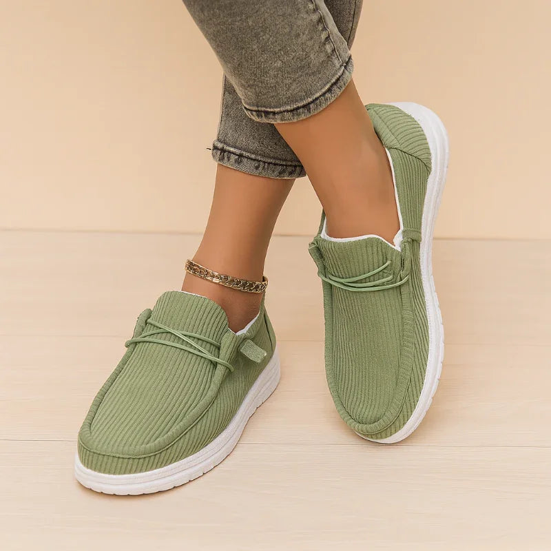 Women's Breathable Canvas Slip-On Sneakers