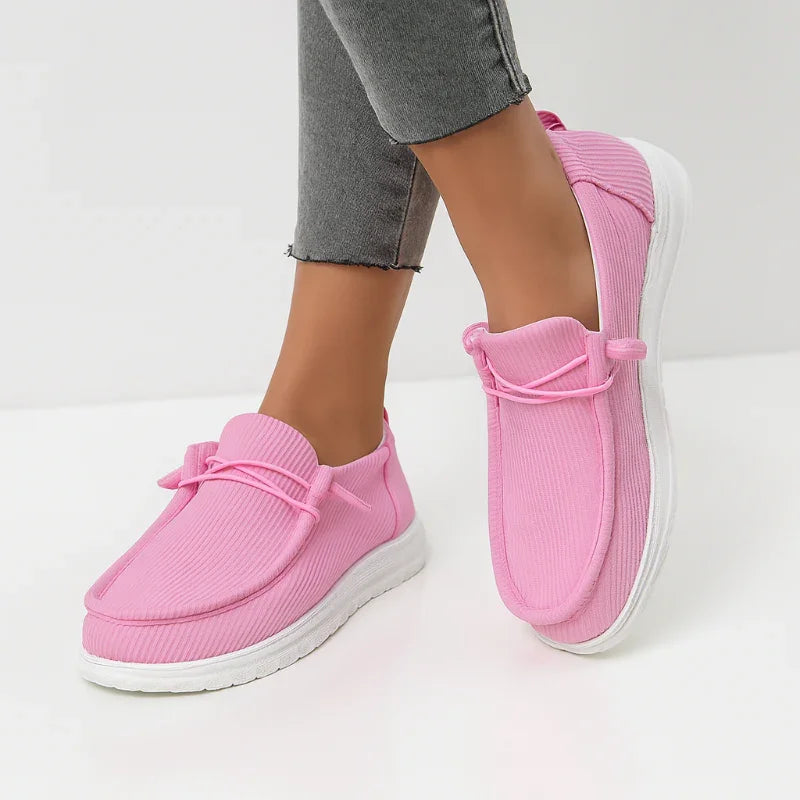 Women's Breathable Canvas Slip-On Sneakers