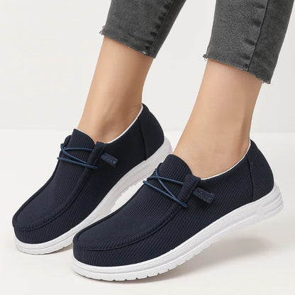 Women's Breathable Canvas Slip-On Sneakers