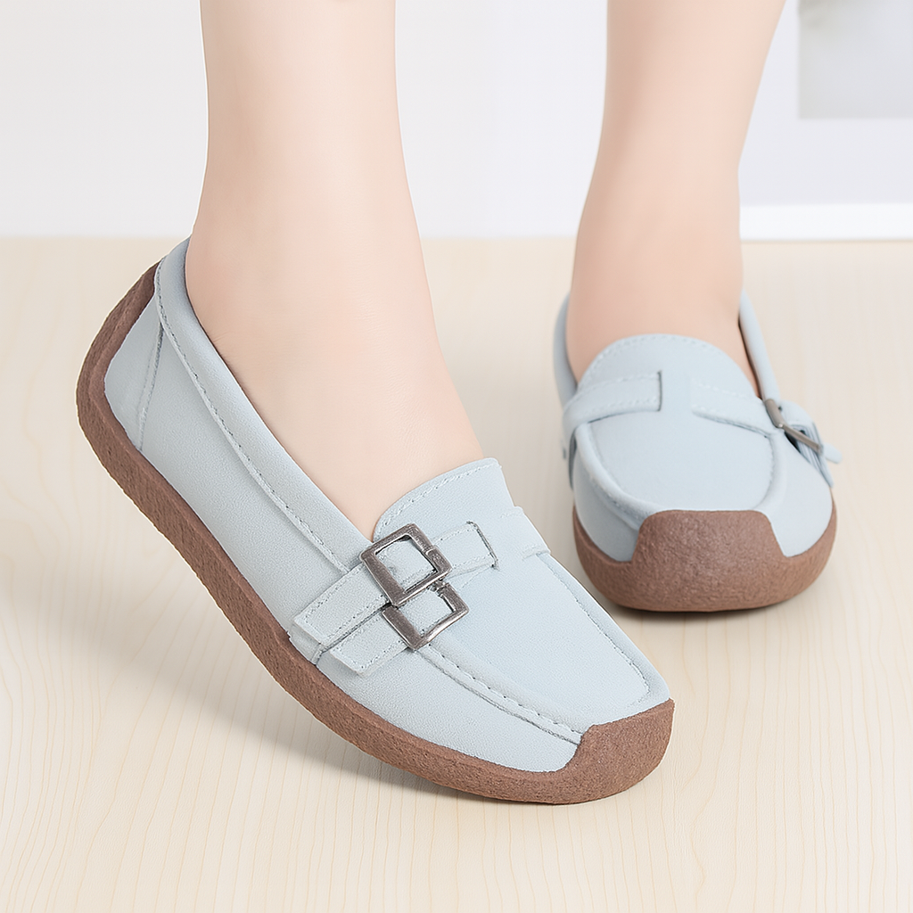 Casual Slip-On Leather Shoes for All-Day Comfort