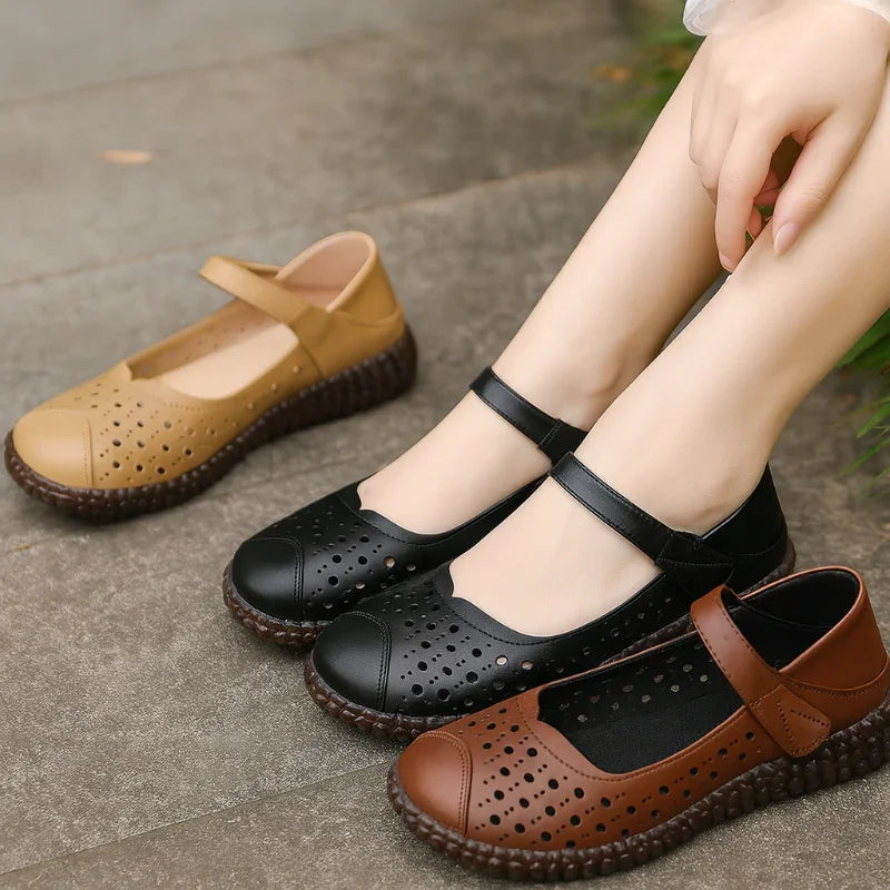 Comfortable Work-to-Casual Leather Sandals