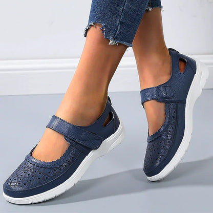 Arch Support Cowhide Casual Shoes for Women