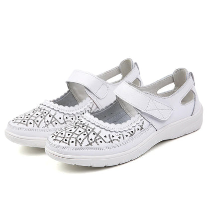 Arch Support Cowhide Casual Shoes for Women