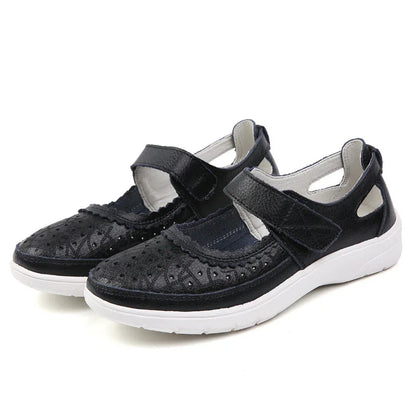 Arch Support Cowhide Casual Shoes for Women