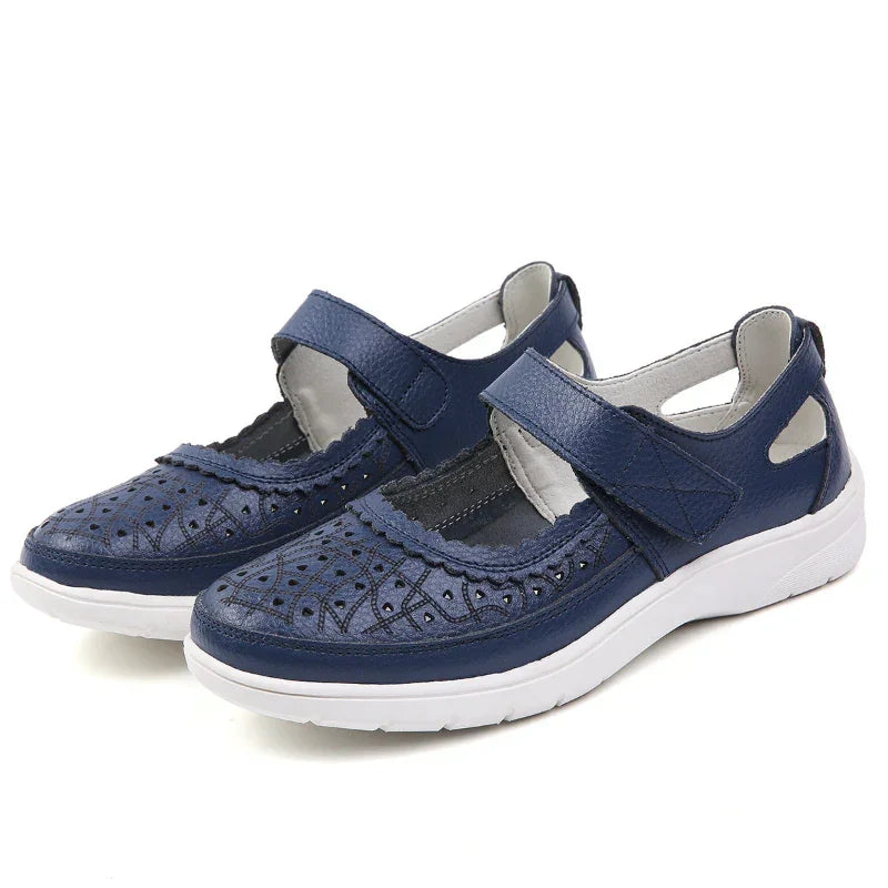 Arch Support Cowhide Casual Shoes for Women