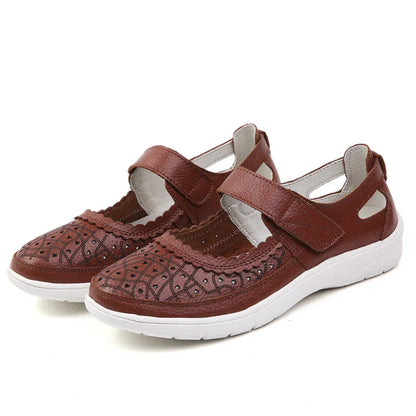 Arch Support Cowhide Casual Shoes for Women