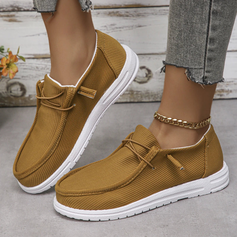 Cora Women&#39;s Slip-On Sneakers | Breathable Canvas, Platform Design 10