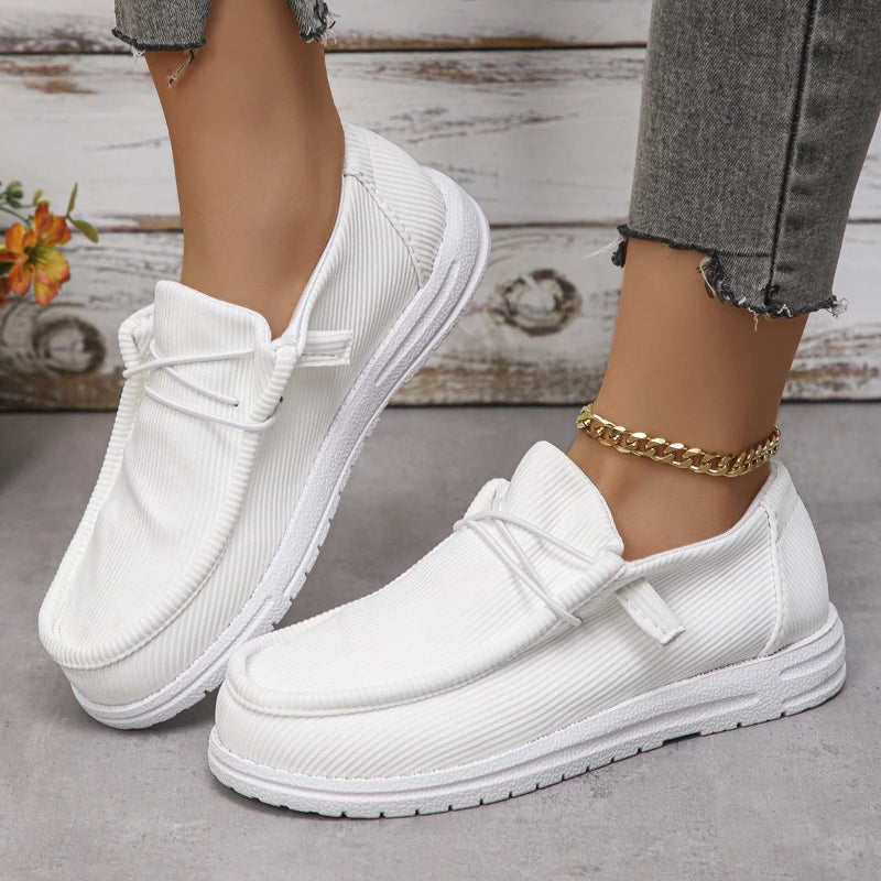 Cora Women&#39;s Slip-On Sneakers | Breathable Canvas, Platform Design 8