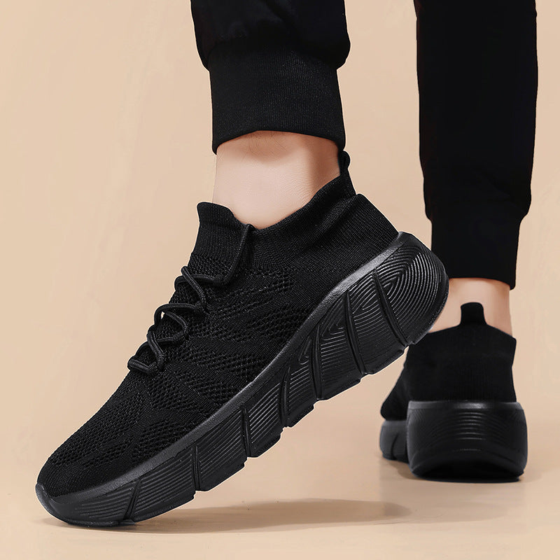 Mesh Lace-Up Decoration Platform Ortho Shoes