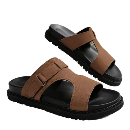 Comfortable Slide Sandals with Velcro Strap