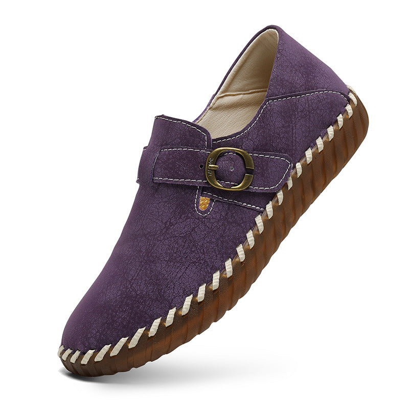 Soft Genuine Leather Slip-On Shoes