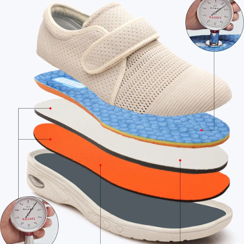 Premium Cushion Wide-Fit Orthopedic Sneakers