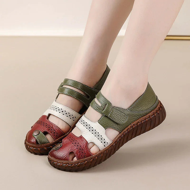 Extra-wide Round Toe Box Comfortable Flat-Bottomed Shoes