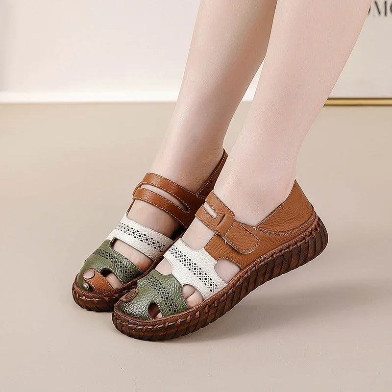 Extra-wide Round Toe Box Comfortable Flat-Bottomed Shoes