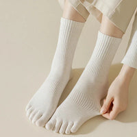 5 Pairs White