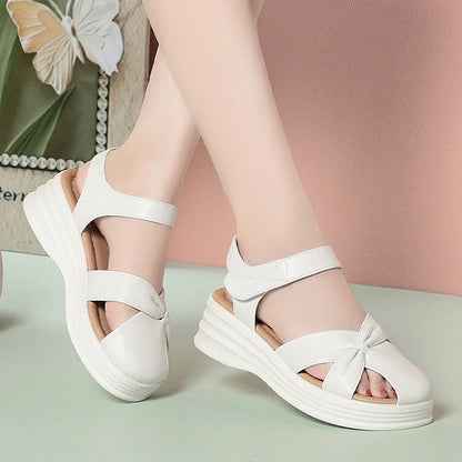 Low-Wedge Arch Support Sandals