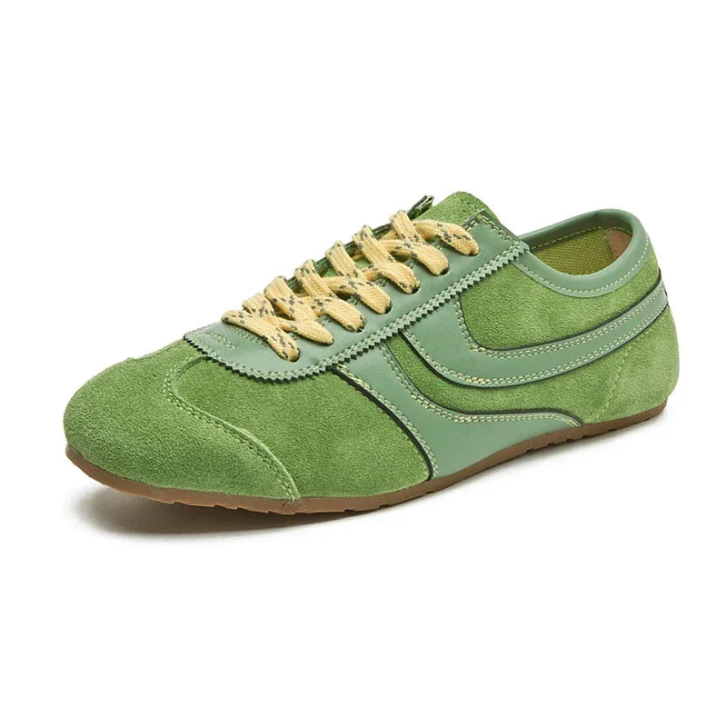 Gina Women's Sneakers | Genuine Leather, Retro Lace-Up Design 1