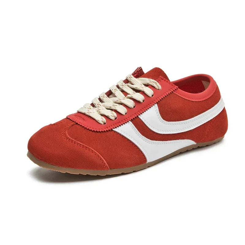 Gina Women's Sneakers | Genuine Leather, Retro Lace-Up Design 3