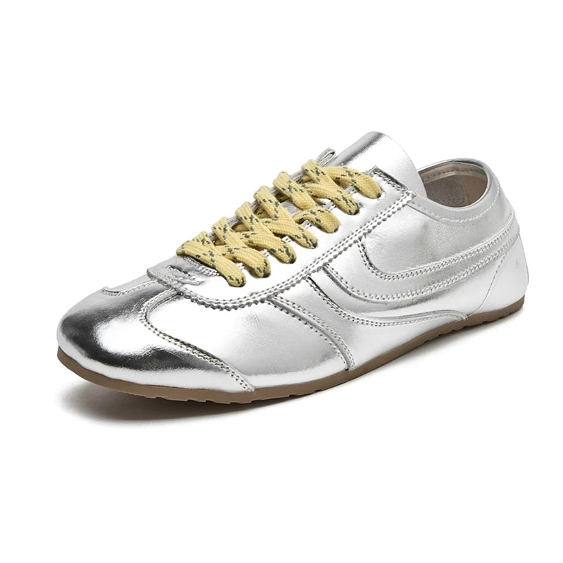 Gina Women&#39;s Sneakers | Genuine Leather, Retro Lace-Up Design 4