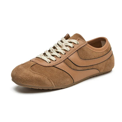 Gina Women's Sneakers | Genuine Leather, Retro Lace-Up Design 5