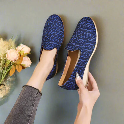 Women's Vibrant Pattern Slip-On Loafers