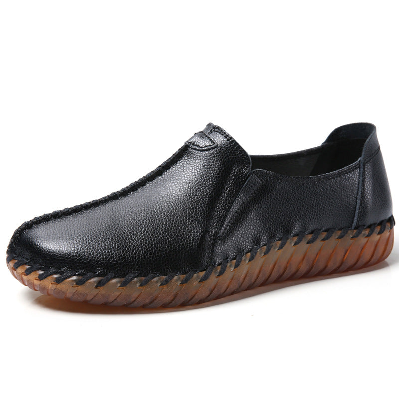 Lightweight Slip-On Flat Shoes with Shock Absorption Sole