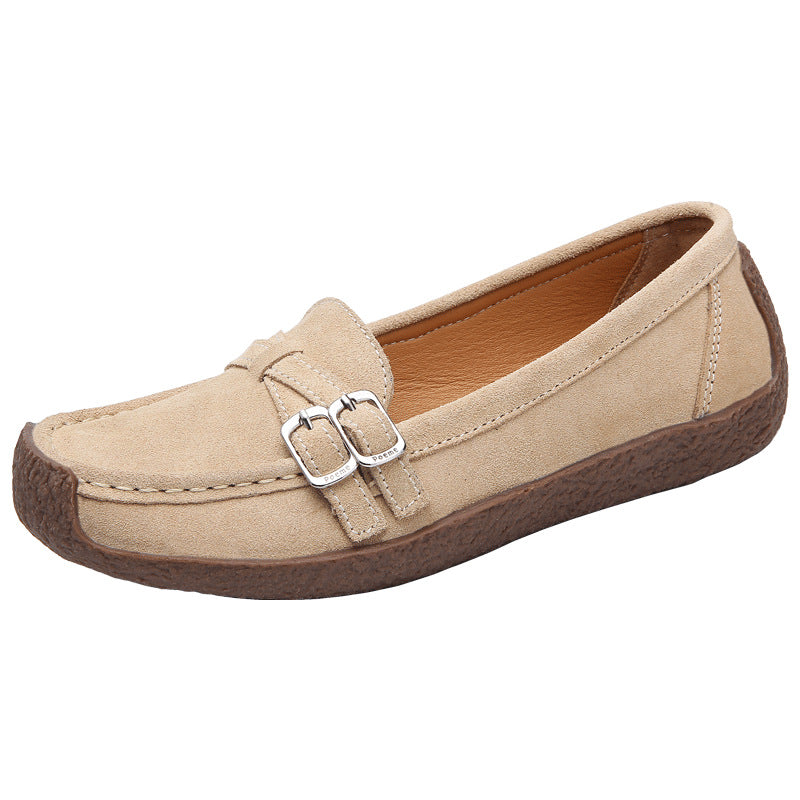 Casual Slip-On Leather Shoes for All-Day Comfort