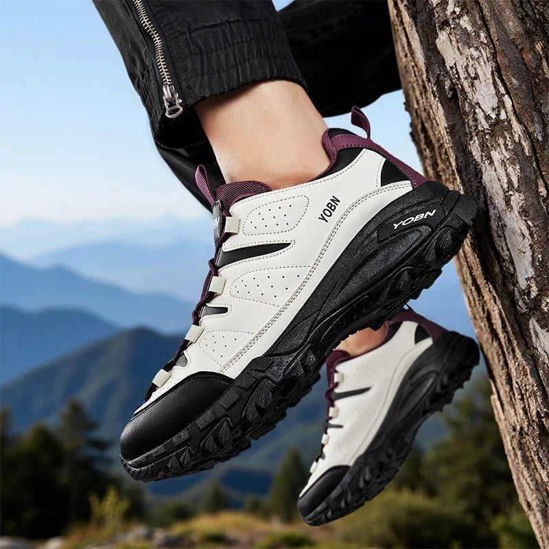 Men's Outdoor Hiking Shoes Low Cut Anti Slip Trekking Sneakers 2