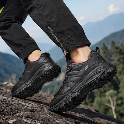 Men's Outdoor Hiking Shoes Low Cut Anti Slip Trekking Sneakers 4